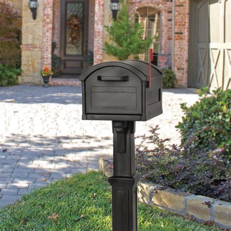 large mailbox with post included